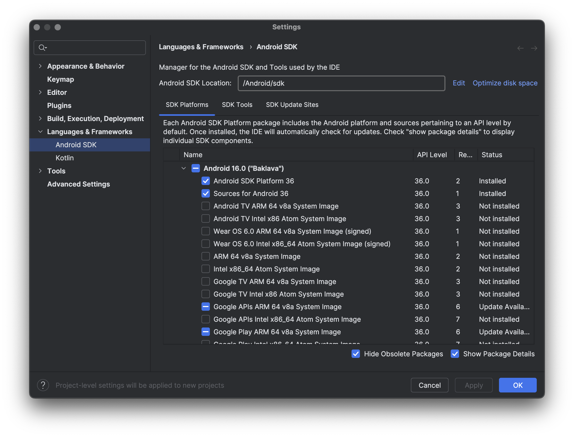 Android SDK Platform
